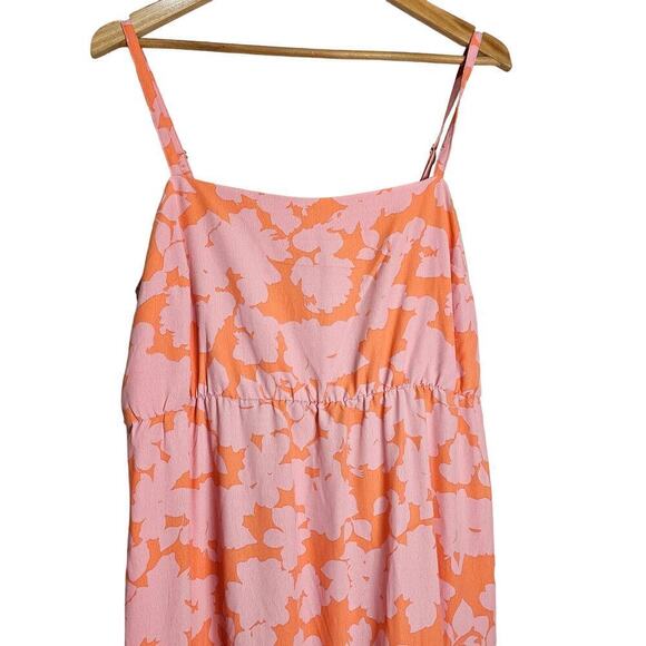 Sanctuary Maxi Dress Womens XL Pink Tiered Smocked Cottage Coquette Prairie B - Picture 3 of 12